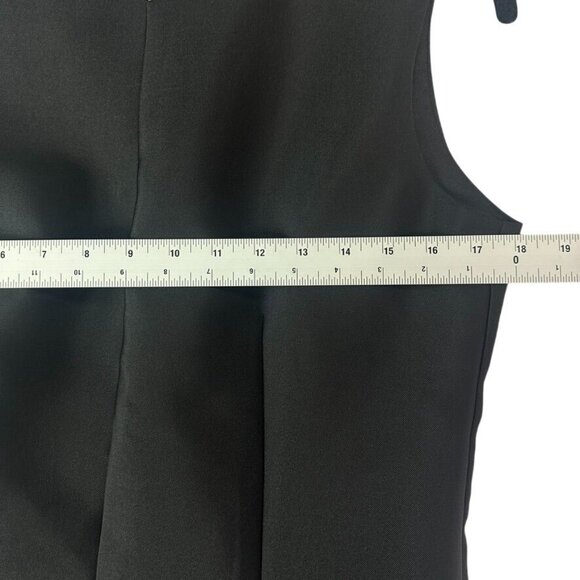 Designer Inspired Black MIni Dress With Floral Embroidery Size Large NWT $799 - Picture 8 of 10